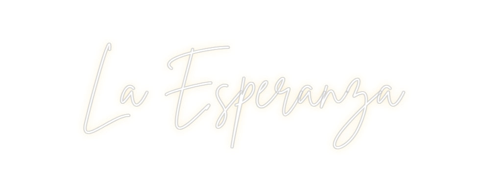 Custom Neon Sign Online Editor La Esperanza