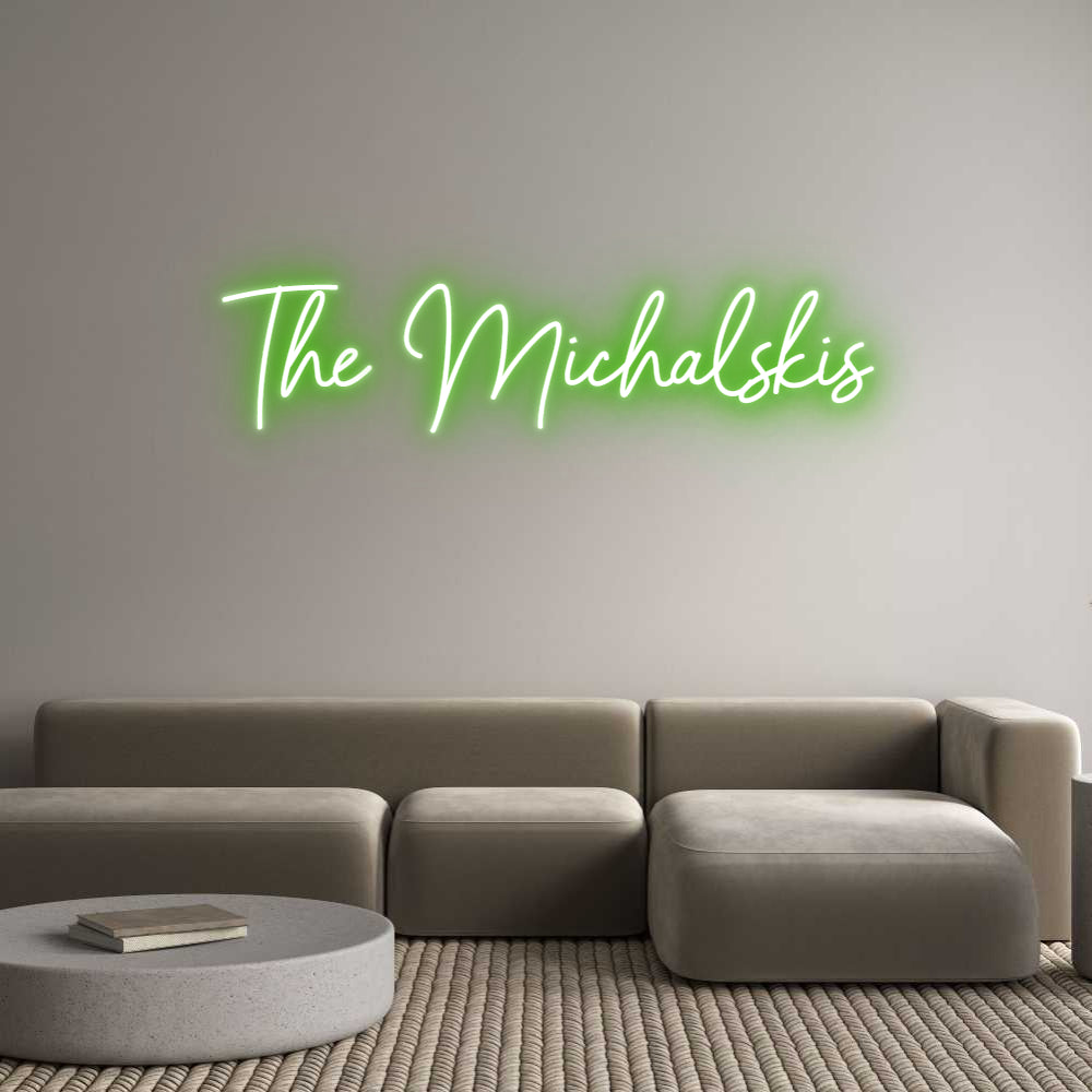 Custom Neon Sign Online Editor The Michalskis
