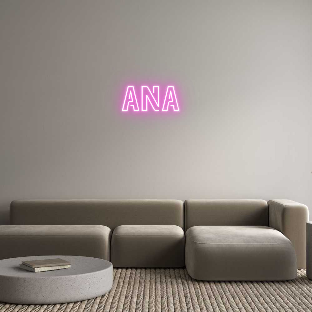 Custom Neon Sign Online Editor ANA