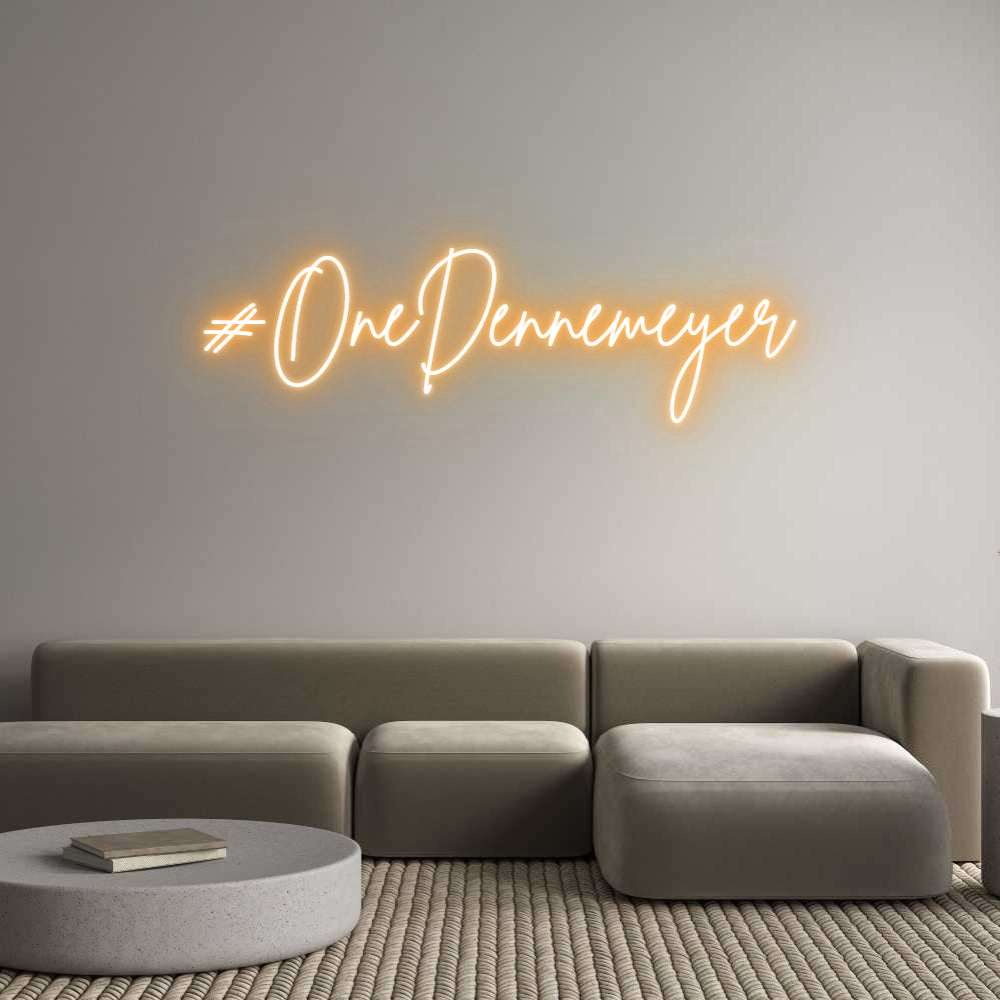 Custom Neon Sign Online Editor #OneDennemeyer