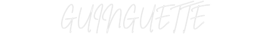Custom Neon Sign Online Editor GUINGUETTE