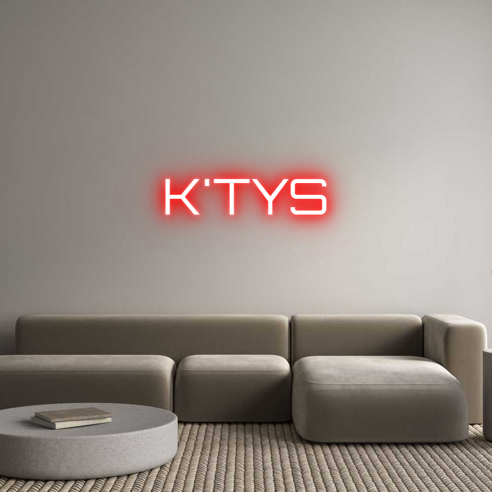 Custom Neon Sign Online Editor K'TYS