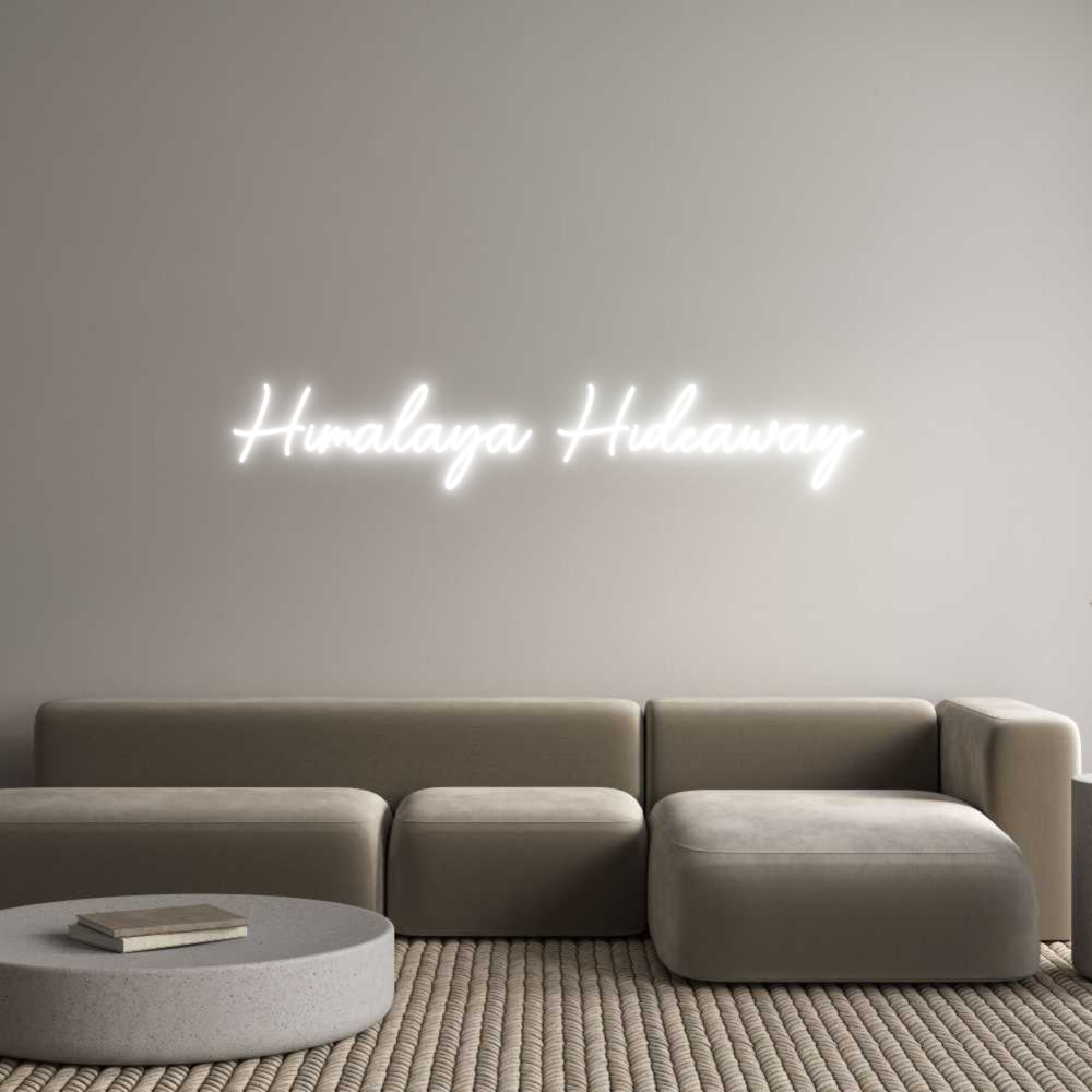 Custom Neon Sign Online Editor Himalaya Hide...