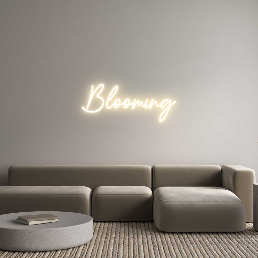 Custom Neon Sign Online Editor Blooming