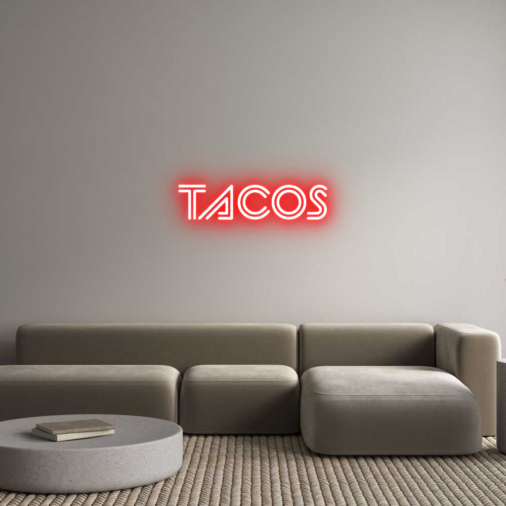 Custom Neon Sign Online Editor TACOS