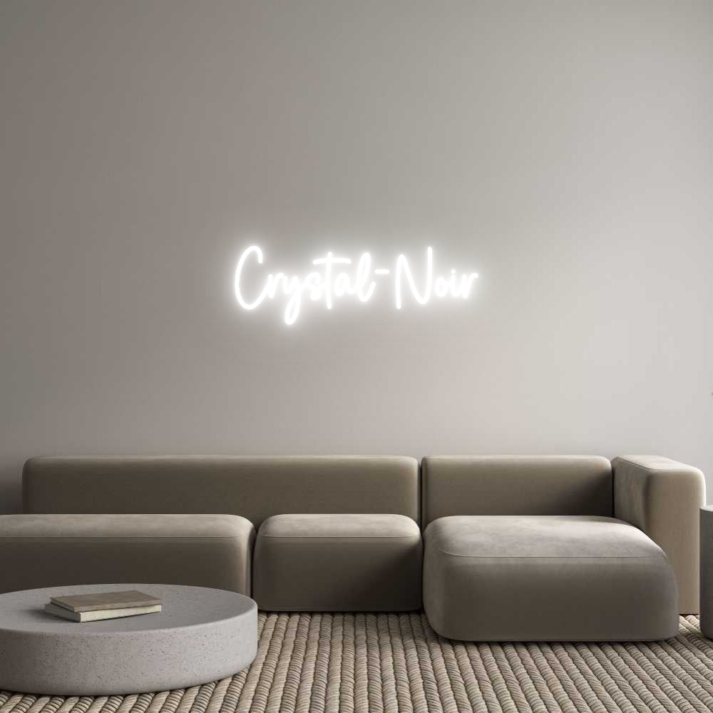 Custom Neon Sign Online Editor Crystal-Noir