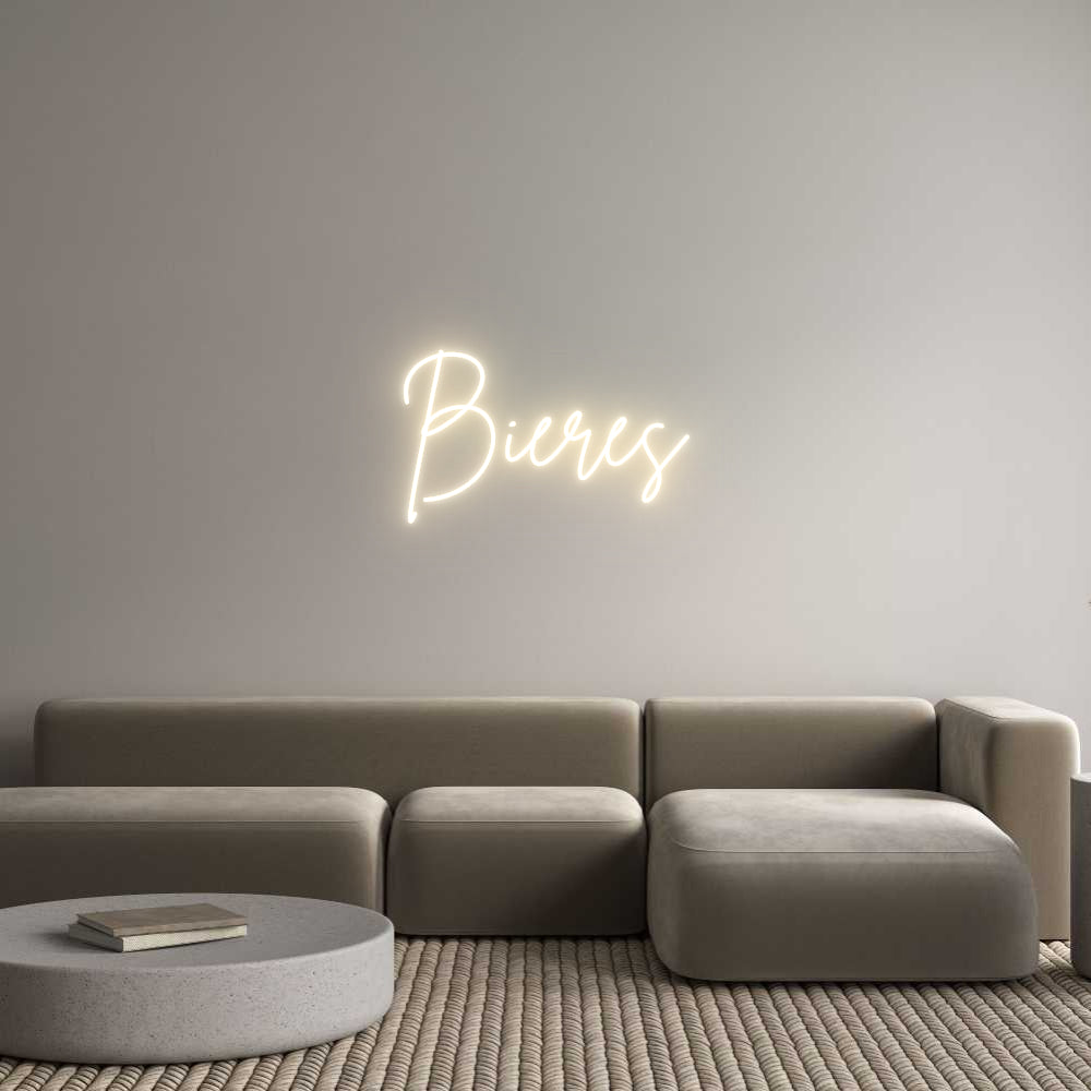 Custom Neon Sign Online Editor Bières