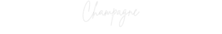 Custom Neon Sign Online Editor Champagne