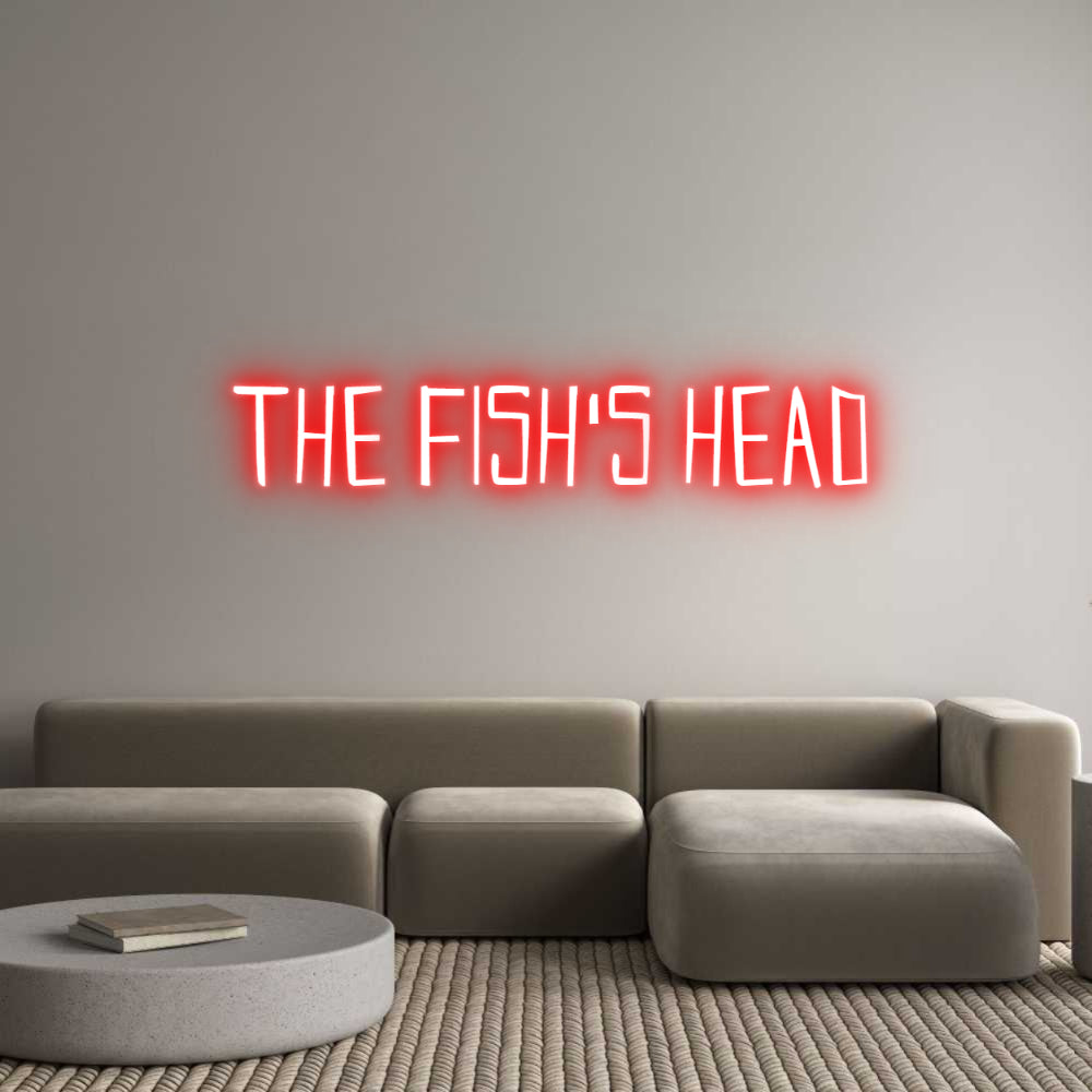 Custom Neon Sign Online Editor The Fish's Head