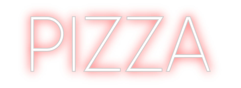 Custom Neon Sign Online Editor PIZZA