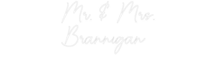 Custom Neon Sign Online Editor Mr. & Mrs. 
...