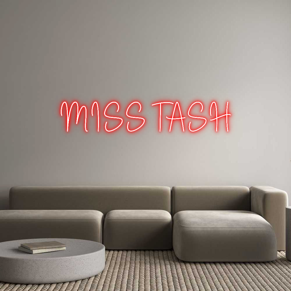Custom Neon Sign Online Editor MISS TASH