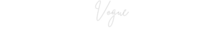 Custom Neon Sign Online Editor Vogue