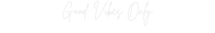 Tilpasset neonskilt på nettredigering Kun Good Vibes