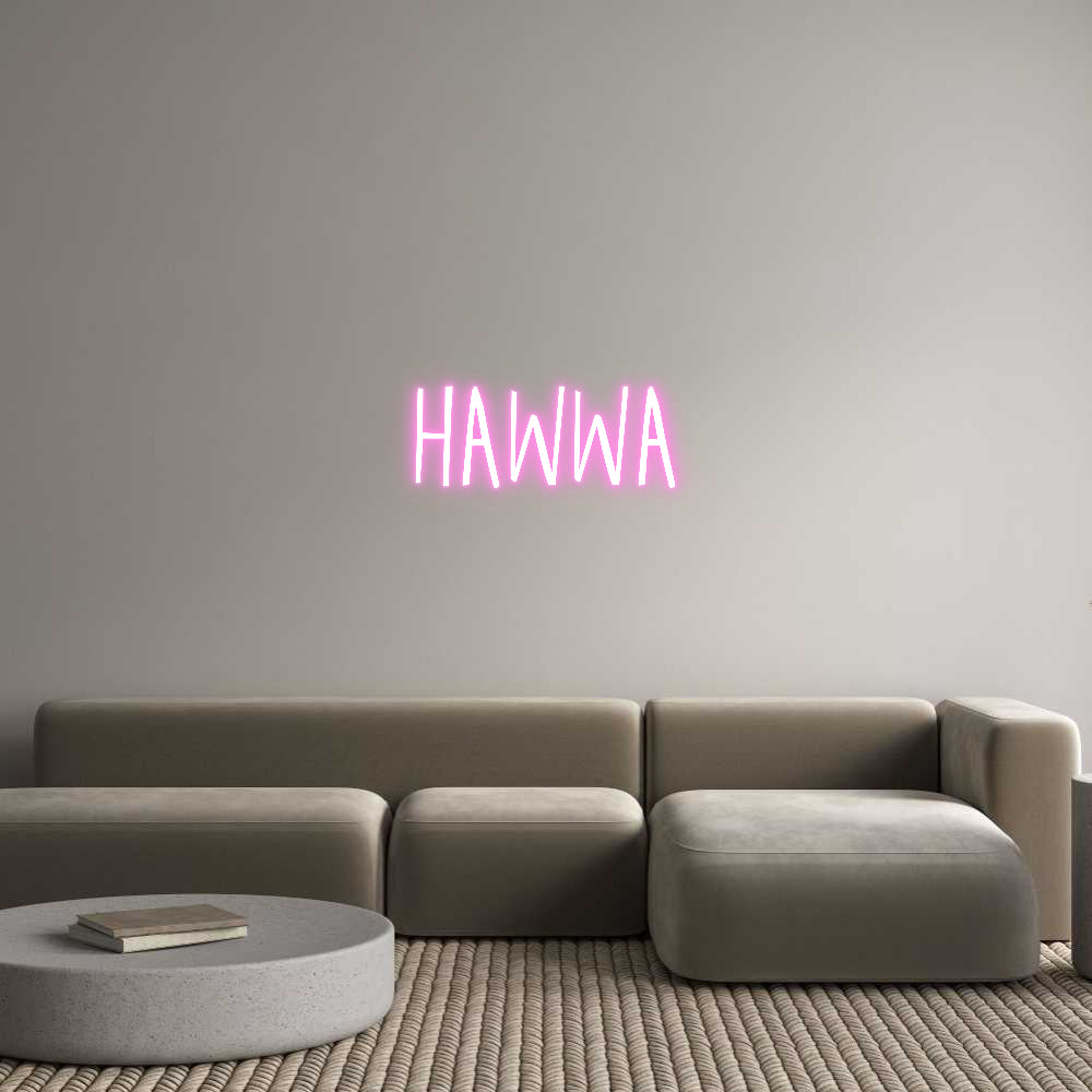 Custom Neon Sign Online Editor Hawwa