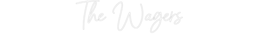 Custom Neon Sign Online Editor The Wagers