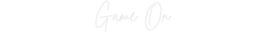 Custom Neon Sign Online Editor Game On