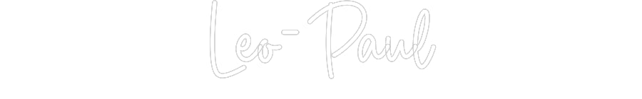 Custom Neon Sign Online Editor Leo-Paul