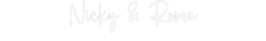 Custom Neon Sign Online Editor Nicky & Roma