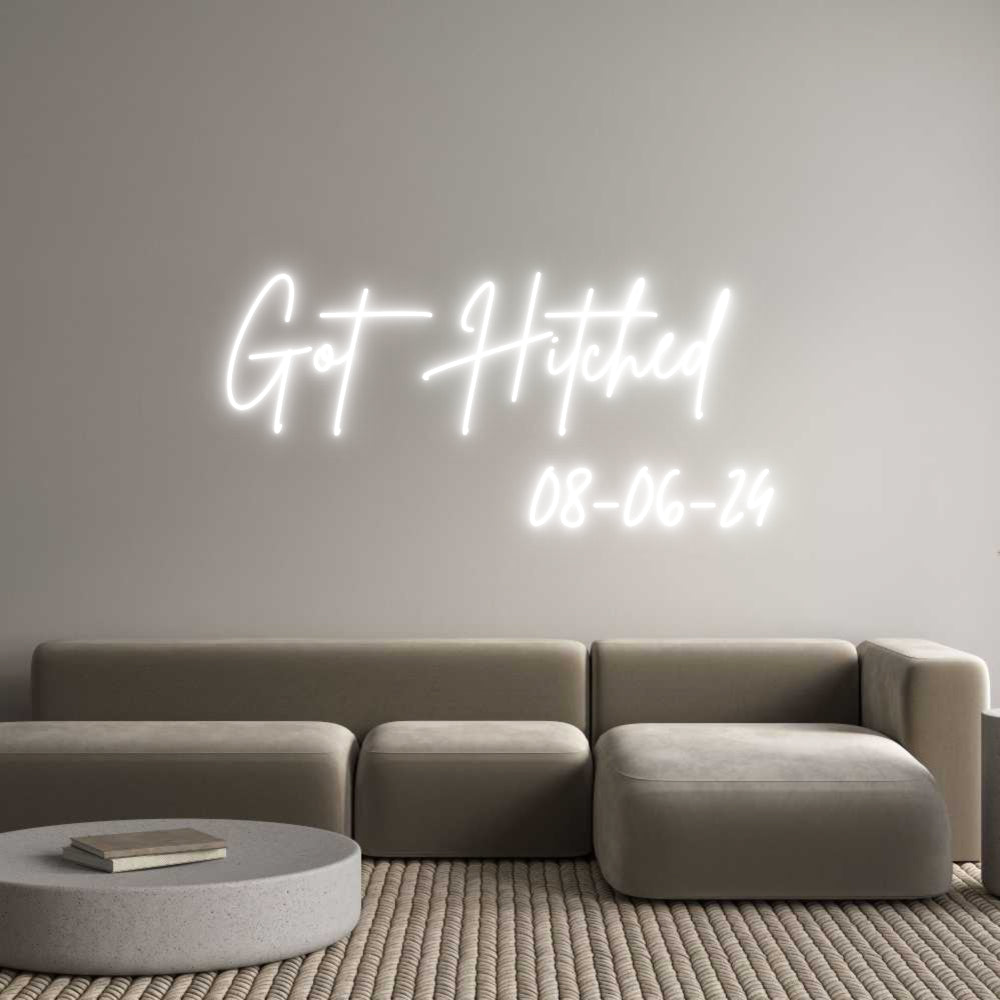 Custom Neon Sign Online Editor Got Hitched
...