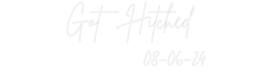 Custom Neon Sign Online Editor Got Hitched
...