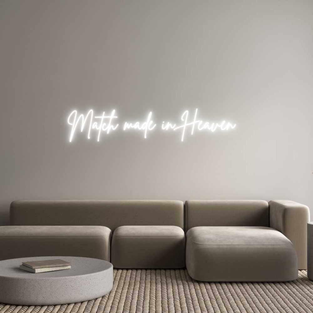 Custom Neon Sign Online Editor Match gjord i...