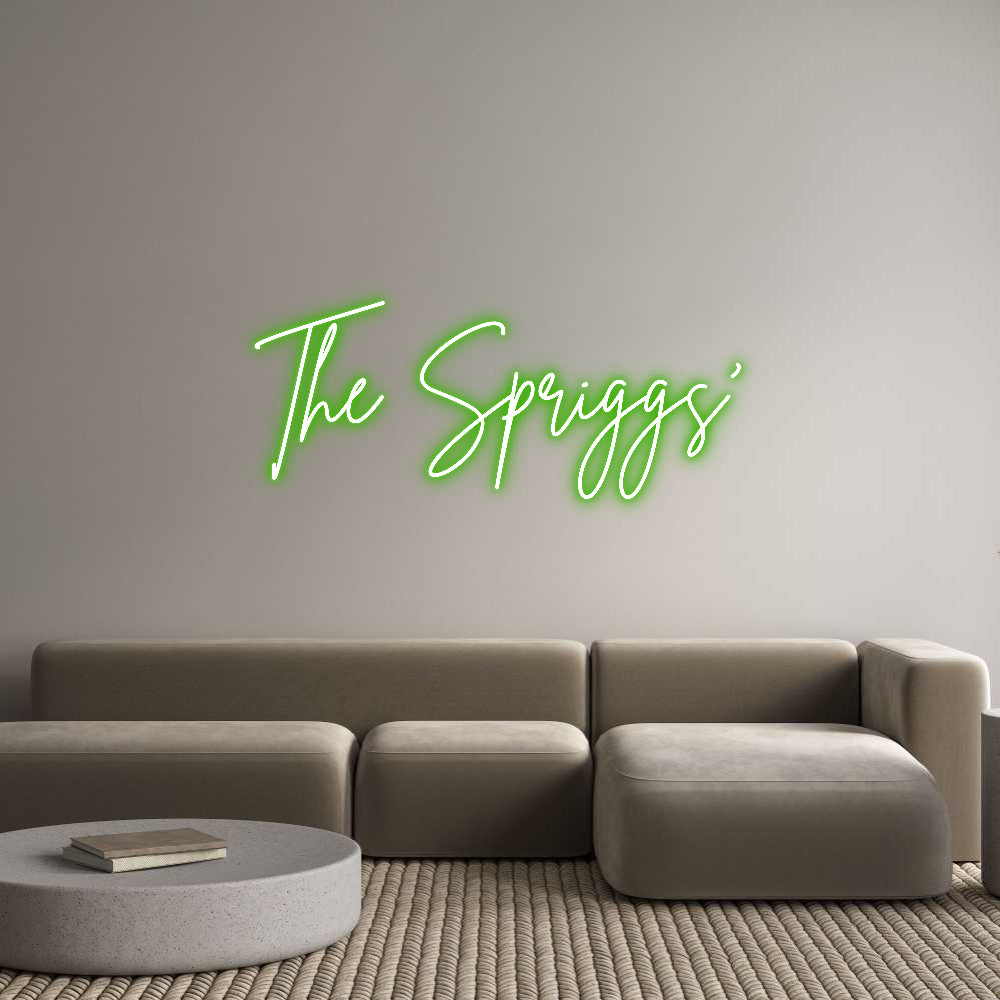 Custom Neon Sign Online Editor The Spriggs’