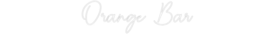 Barra naranja del editor en línea de letreros de neón personalizados