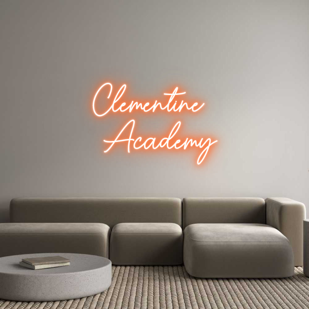 Custom Neon Sign Online Editor Clementine
 ...
