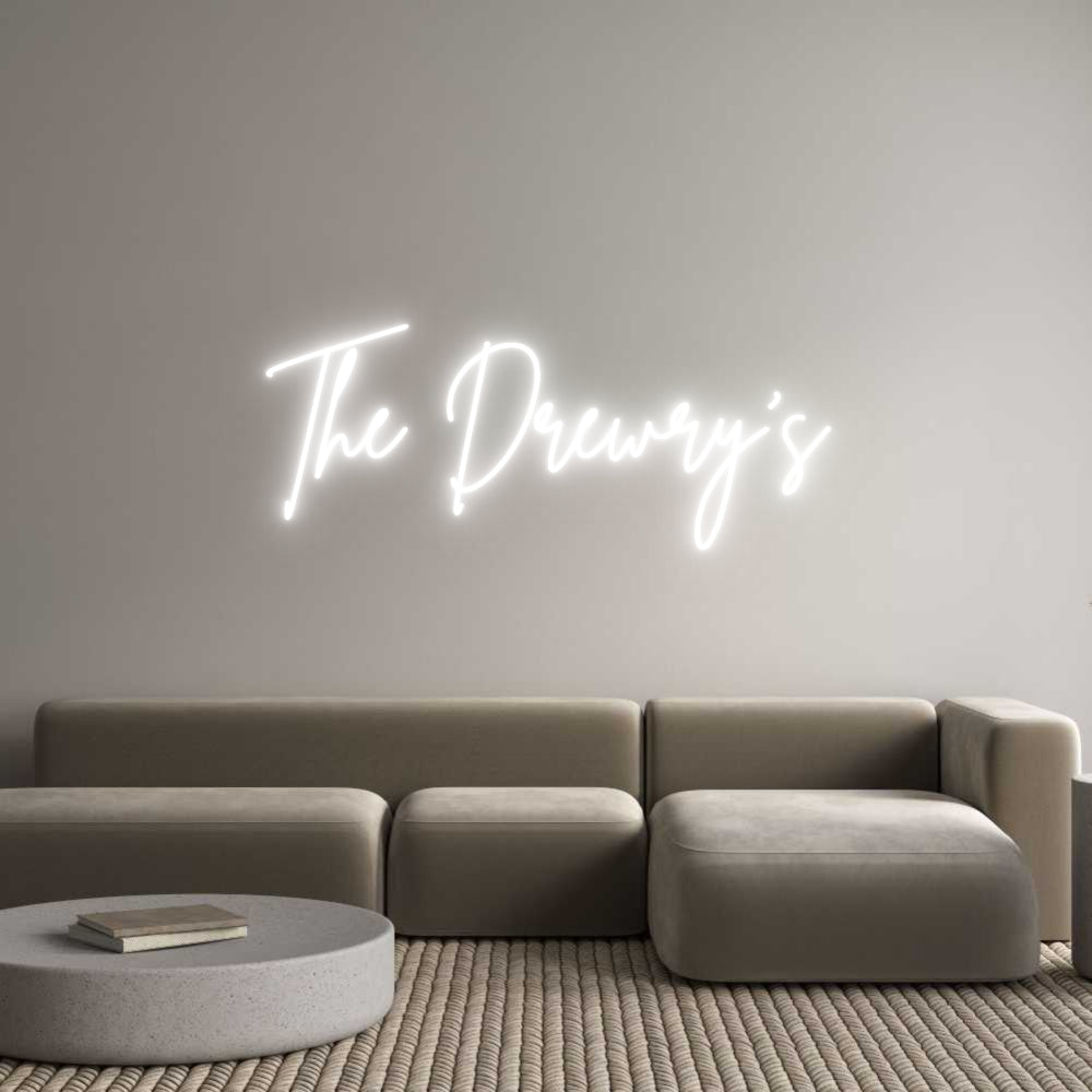 Custom Neon Sign Online Editor The Drewry's