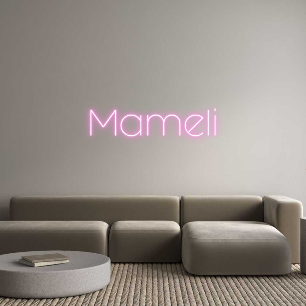 Custom Neon Sign Online Editor Mameli