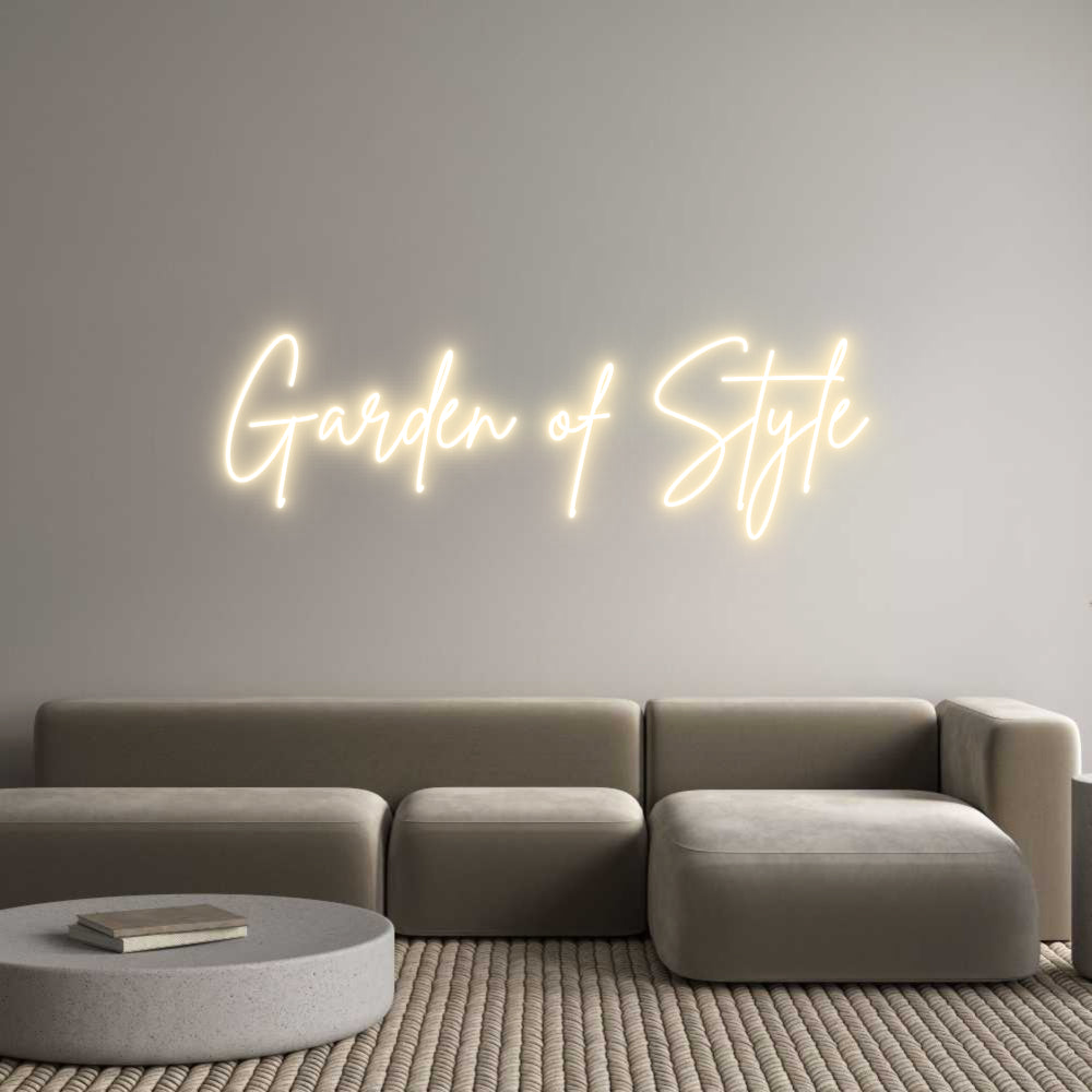 Custom Neon Sign Online Editor Garden of Style