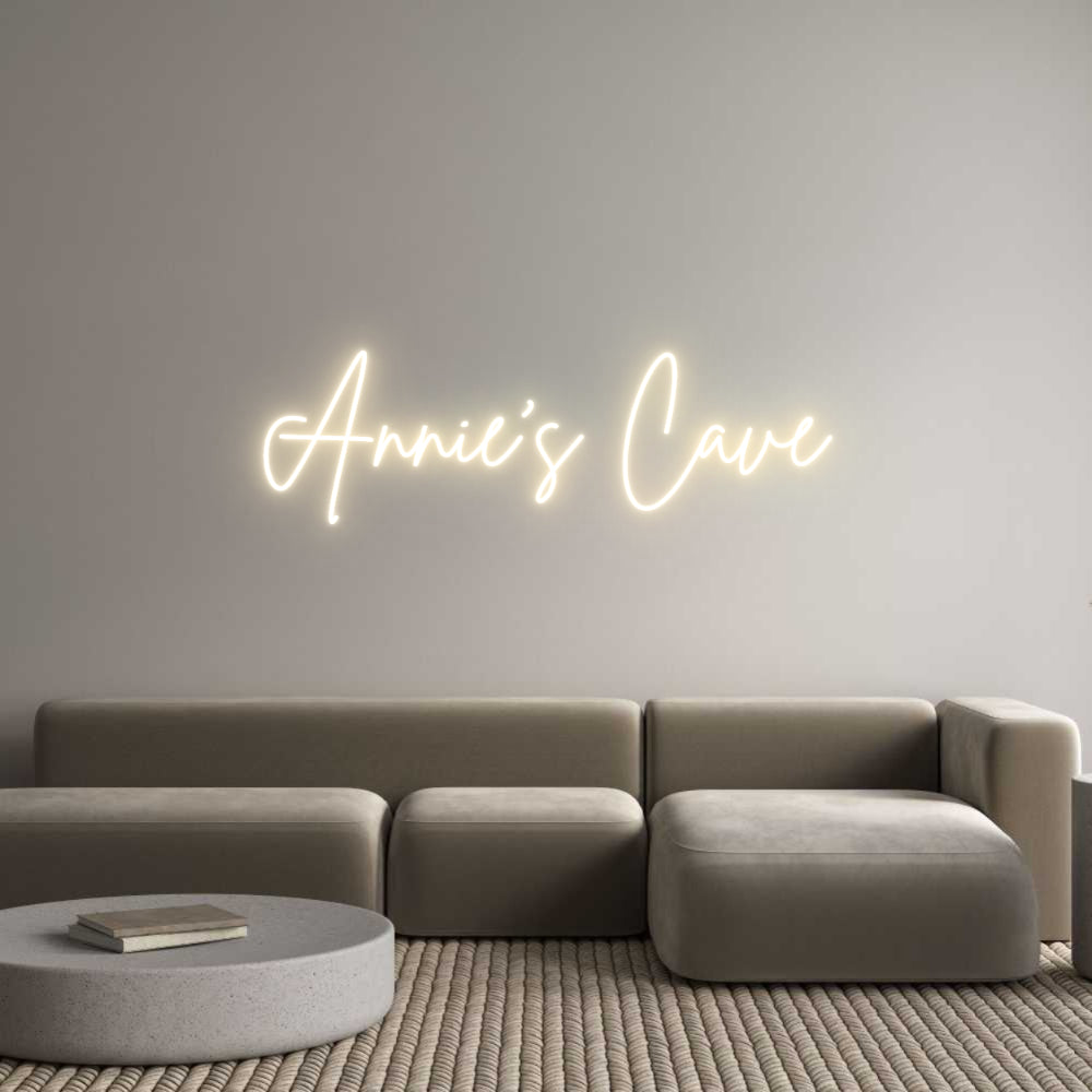 Custom Neon Sign Online Editor Annies Cave