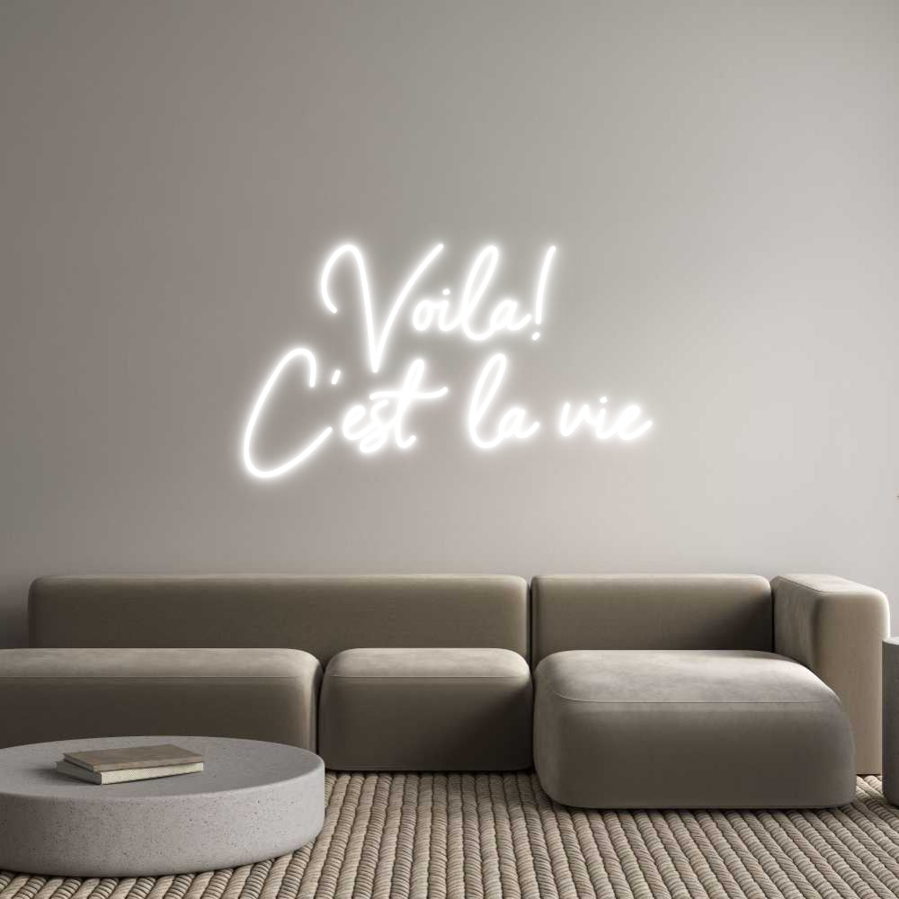 Custom Neon Sign Online Editor Voilà! 
C'es...