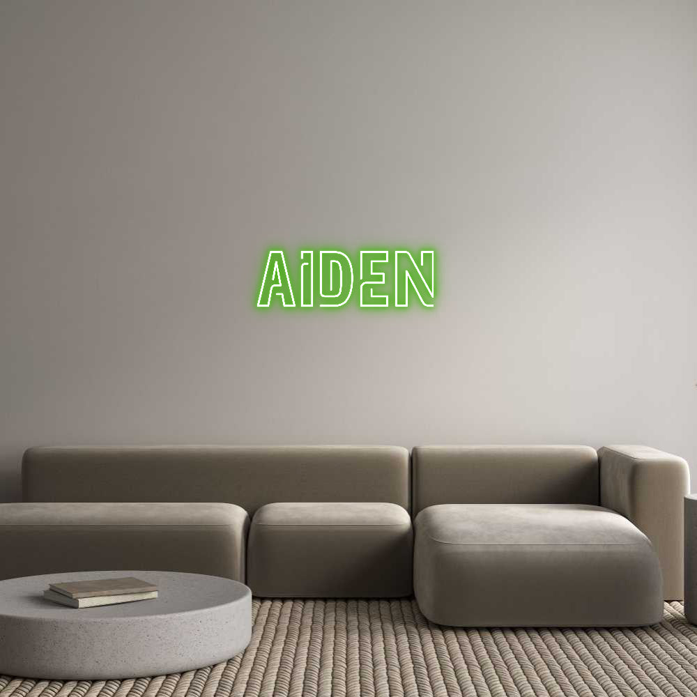 Custom Neon Sign Online Editor Aiden