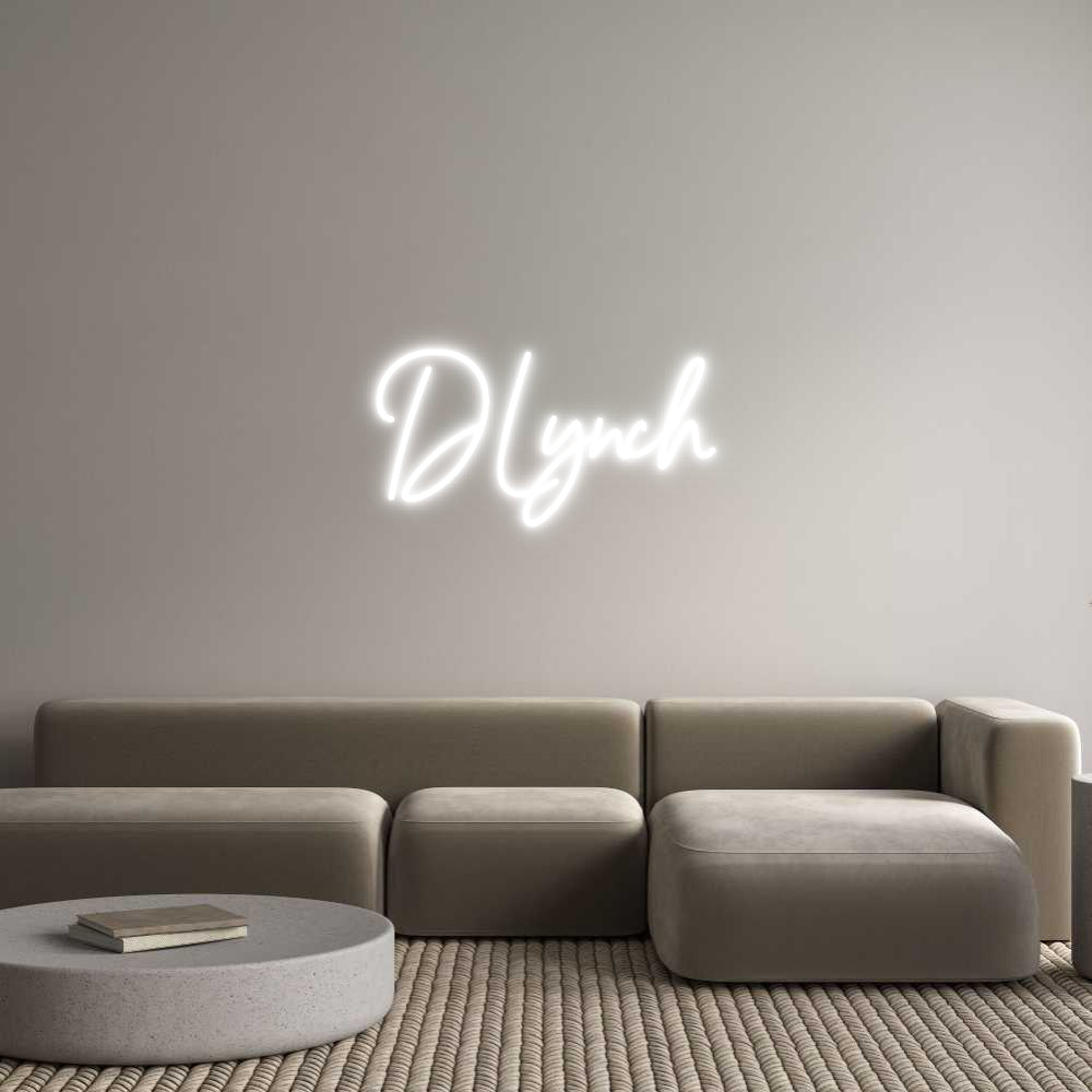 Custom Neon Sign Online Editor DLynch