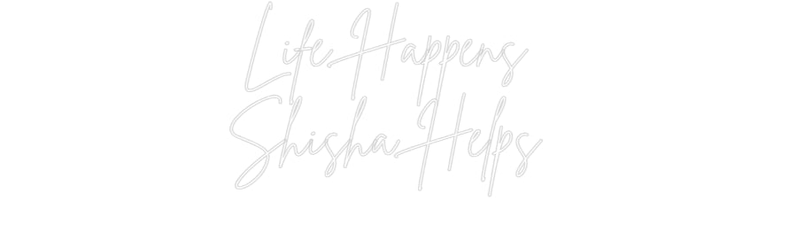 Editor en línea de letreros de neón personalizados La vida sucede...