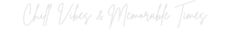 Editor on-line de letreiro de néon personalizado Chill Vibes e...