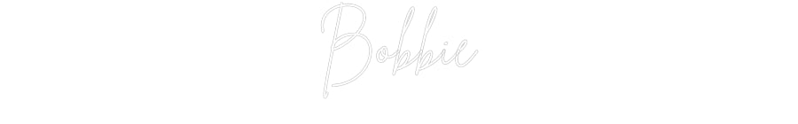 Editor online de letreiro de néon personalizado Bobbie
