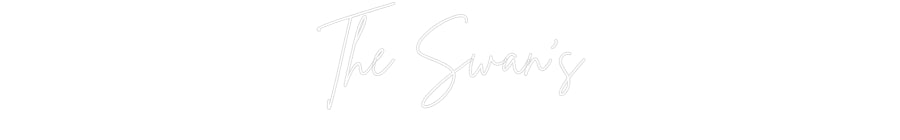 Custom Neon Sign Online Editor The Swan's