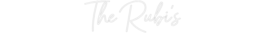 Éditeur en ligne d'enseignes au néon personnalisées The Rubi's