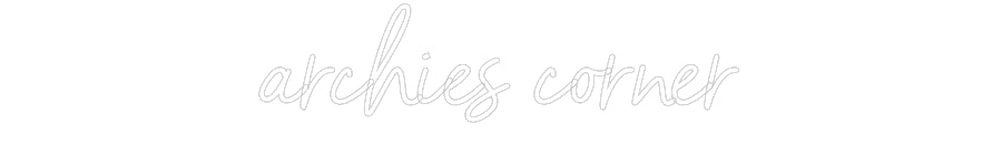 Custom Neon Sign Online Editor archies corner