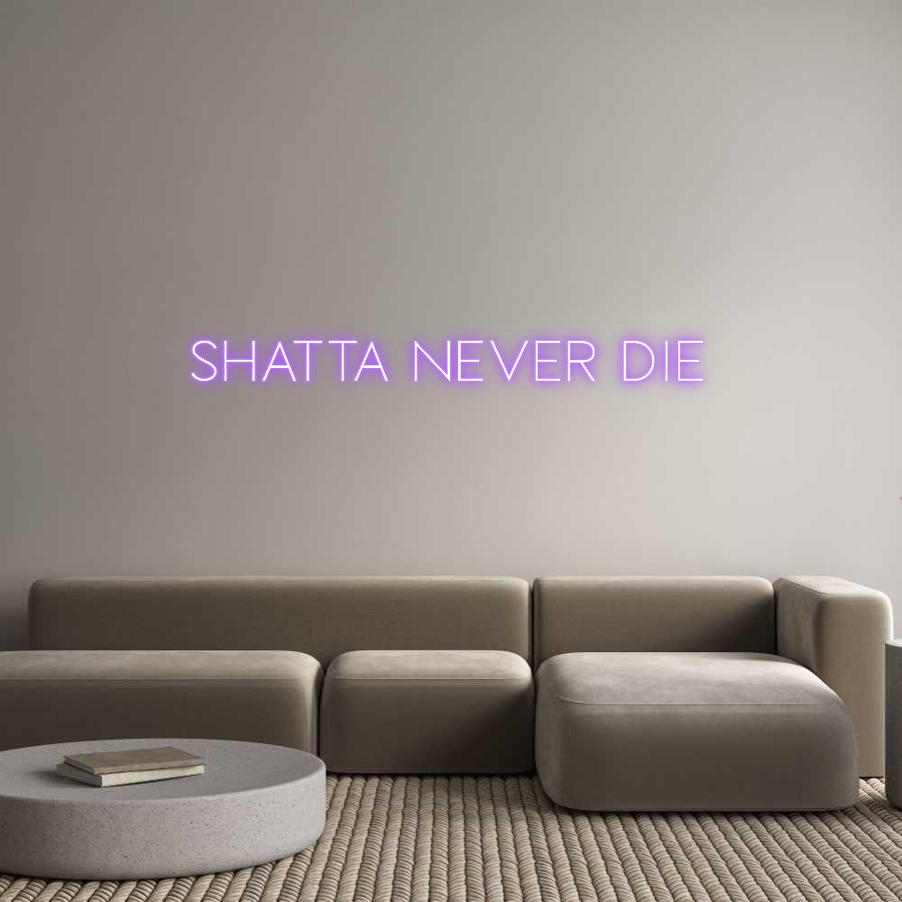 Custom Neon Sign Online Editor Shatta Never ...