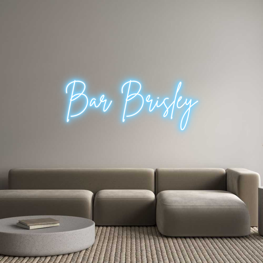 Custom Neon Sign Online Editor Bar Brisley