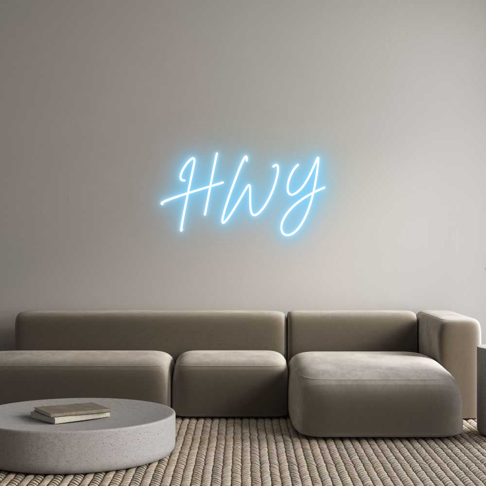 Custom Neon Sign Online Editor HWY