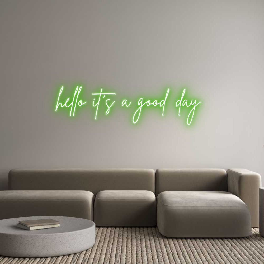 Custom Neon Sign Online Editor hello it's a ...
