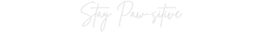 Custom Neon Sign Online Editor Stay Paw-sitive