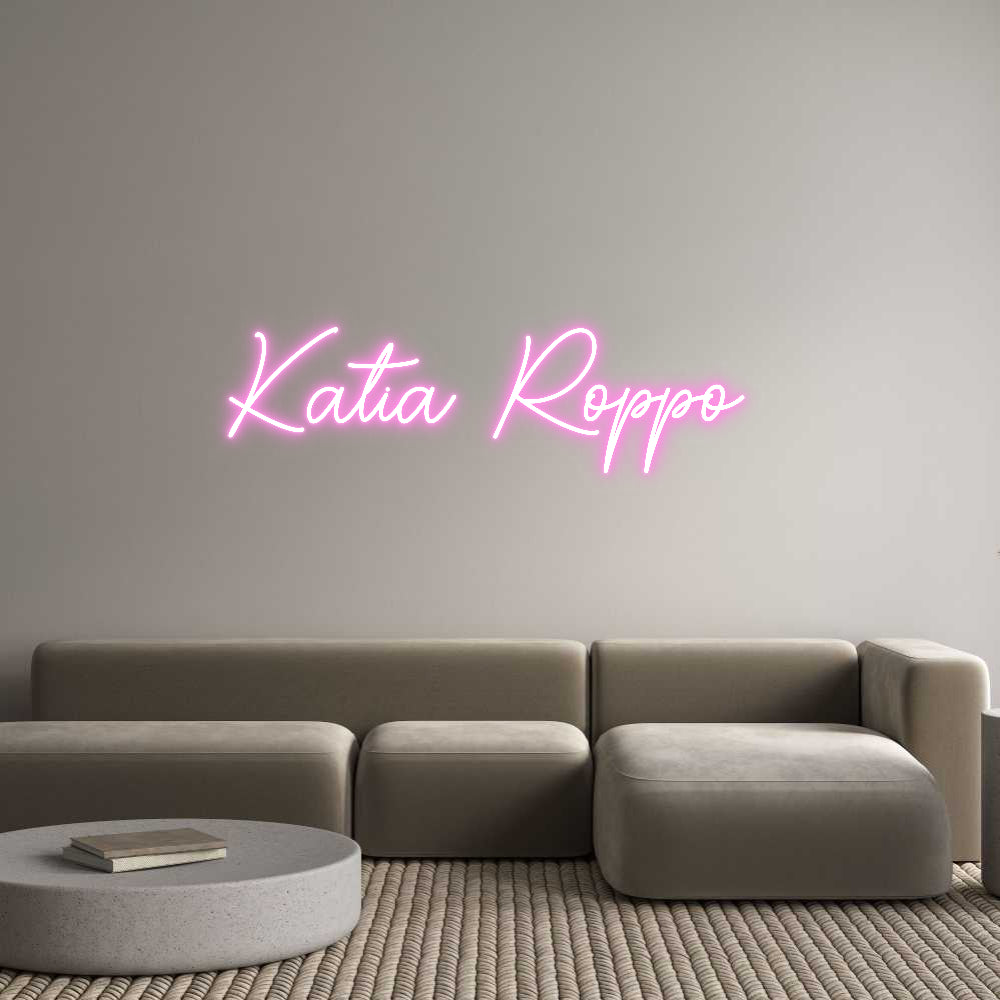 Benutzerdefinierte Neonzeichen Online-Editor Katia Roppo