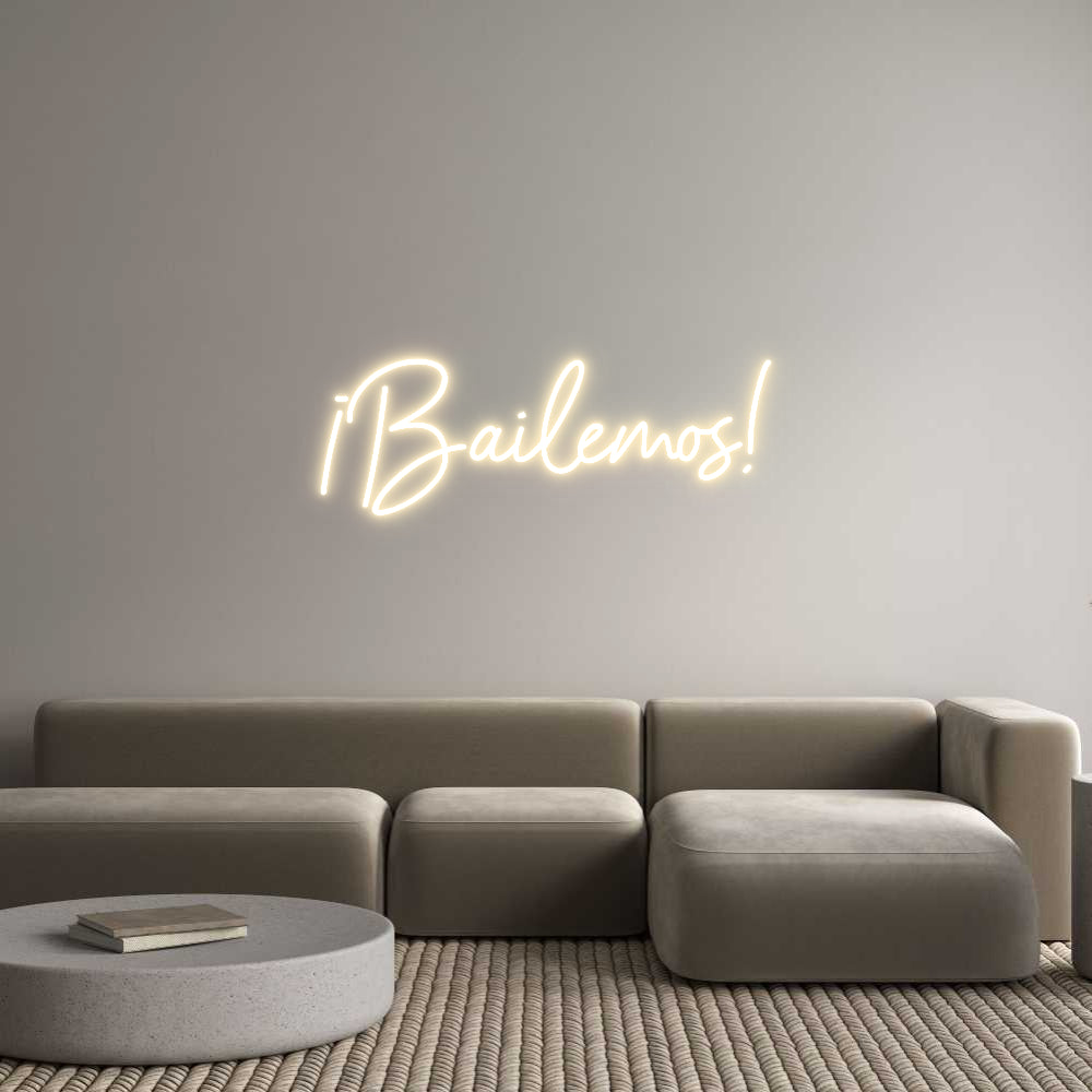 Egendefinert Neon Sign Online Editor ¡Bailemos!