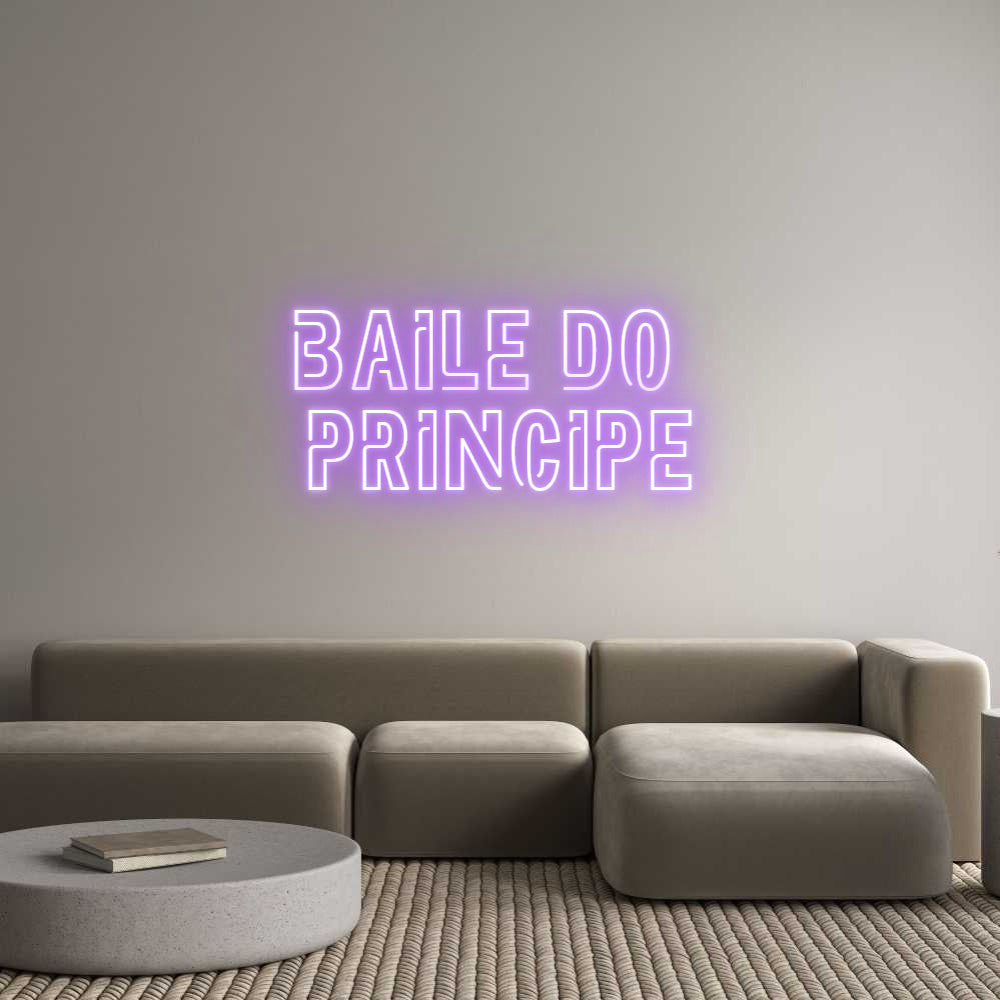 Custom Neon Sign Online Editor BAILE DO 
PR...